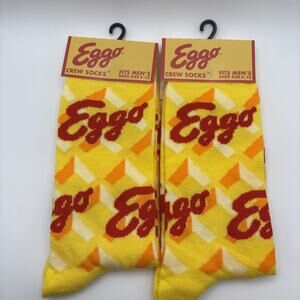 EGGO Socks - Fun Socks - Eggo Waffles - Leggo My Eggo - Eggo Crew - Size 6-12